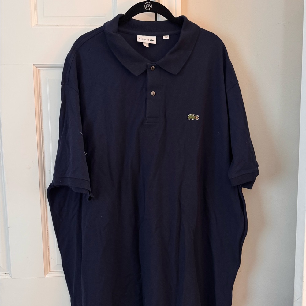 Lacoste Blue Polo Shirt Classic Cotton Pique